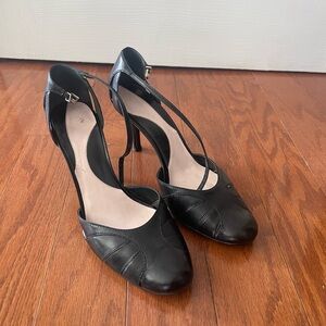 Gianni Bini Black Strappy High Heel Pumps